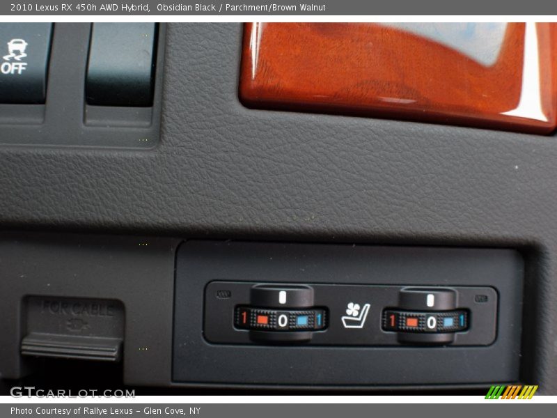Obsidian Black / Parchment/Brown Walnut 2010 Lexus RX 450h AWD Hybrid