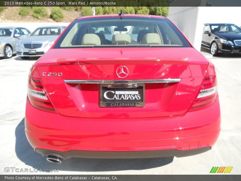 Mars Red / Almond/Mocha 2013 Mercedes-Benz C 250 Sport