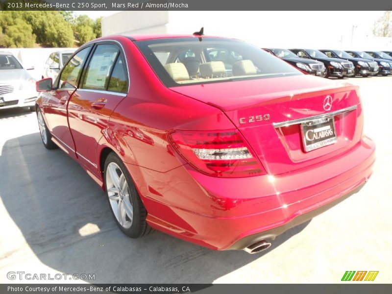 Mars Red / Almond/Mocha 2013 Mercedes-Benz C 250 Sport