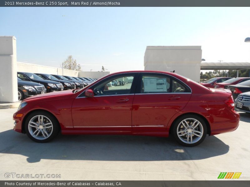 Mars Red / Almond/Mocha 2013 Mercedes-Benz C 250 Sport