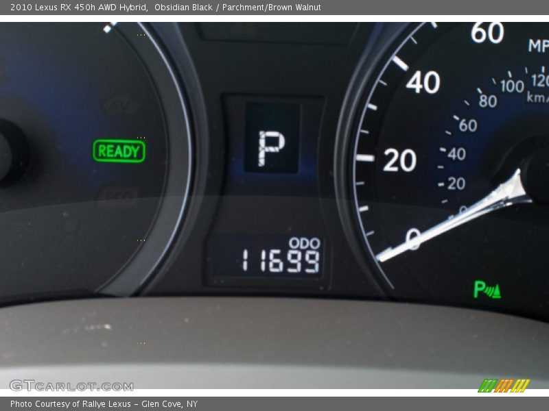 Obsidian Black / Parchment/Brown Walnut 2010 Lexus RX 450h AWD Hybrid