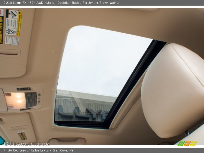 Obsidian Black / Parchment/Brown Walnut 2010 Lexus RX 450h AWD Hybrid