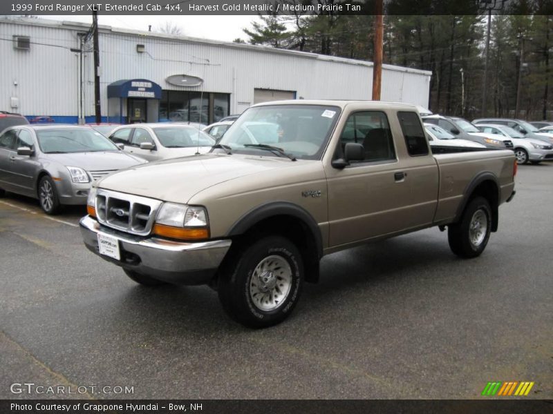 Harvest Gold Metallic / Medium Prairie Tan 1999 Ford Ranger XLT Extended Cab 4x4