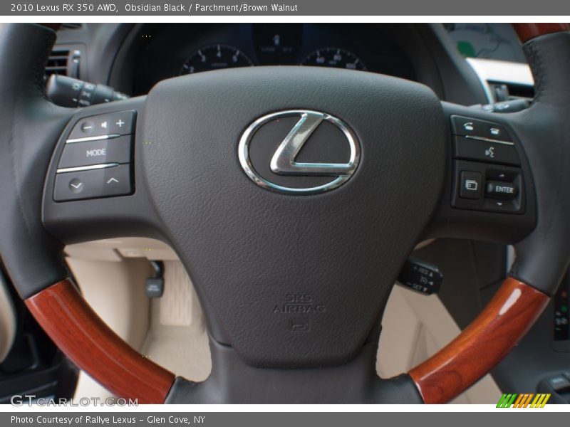 Obsidian Black / Parchment/Brown Walnut 2010 Lexus RX 350 AWD