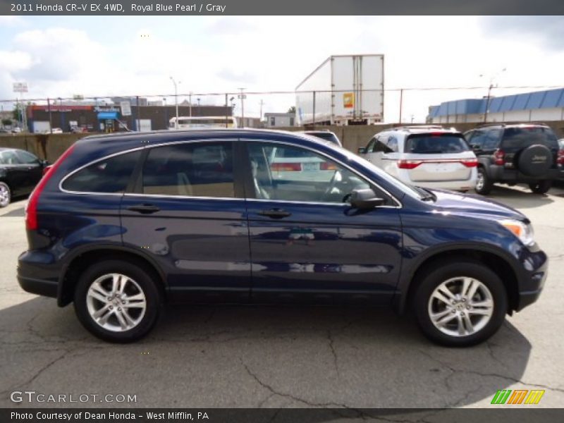 Royal Blue Pearl / Gray 2011 Honda CR-V EX 4WD