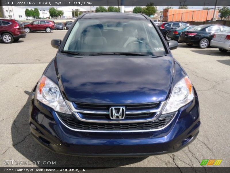 Royal Blue Pearl / Gray 2011 Honda CR-V EX 4WD