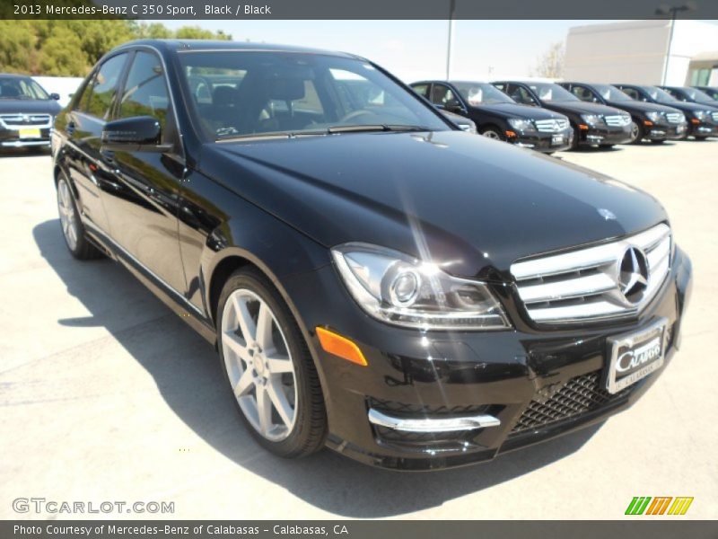 Black / Black 2013 Mercedes-Benz C 350 Sport