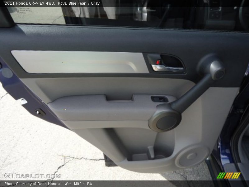 Royal Blue Pearl / Gray 2011 Honda CR-V EX 4WD