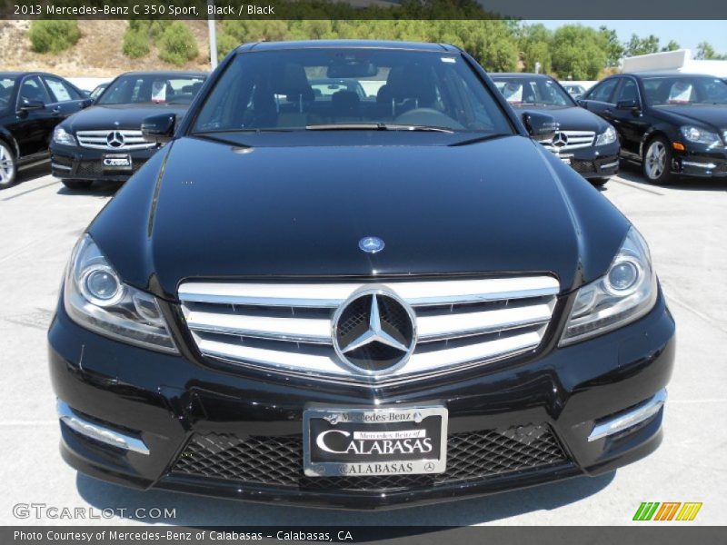 Black / Black 2013 Mercedes-Benz C 350 Sport