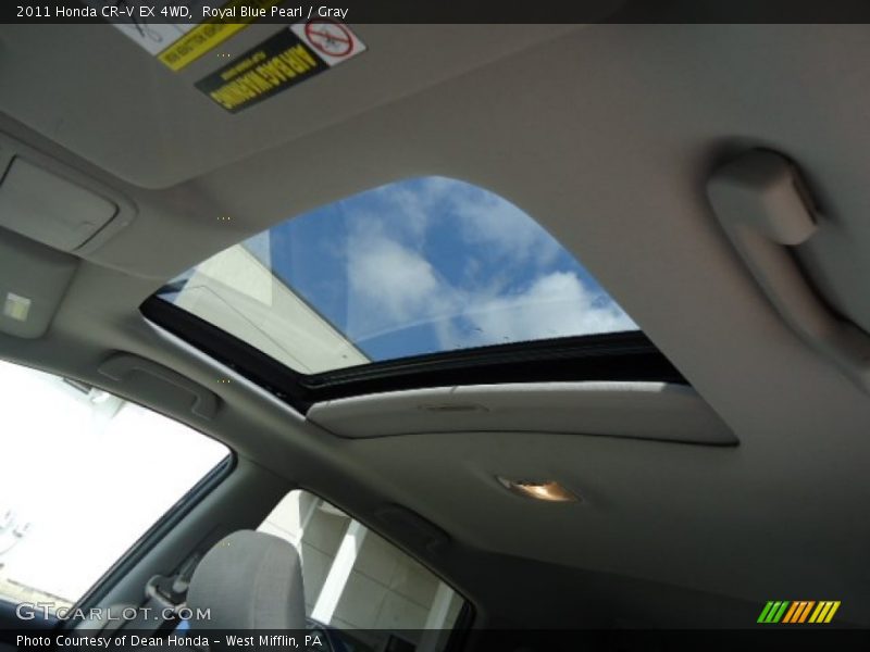 Royal Blue Pearl / Gray 2011 Honda CR-V EX 4WD