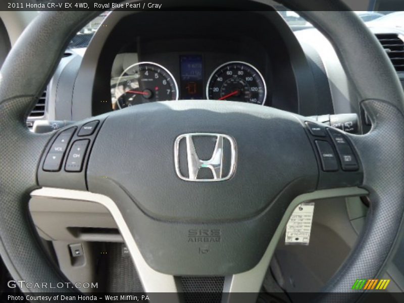 Royal Blue Pearl / Gray 2011 Honda CR-V EX 4WD