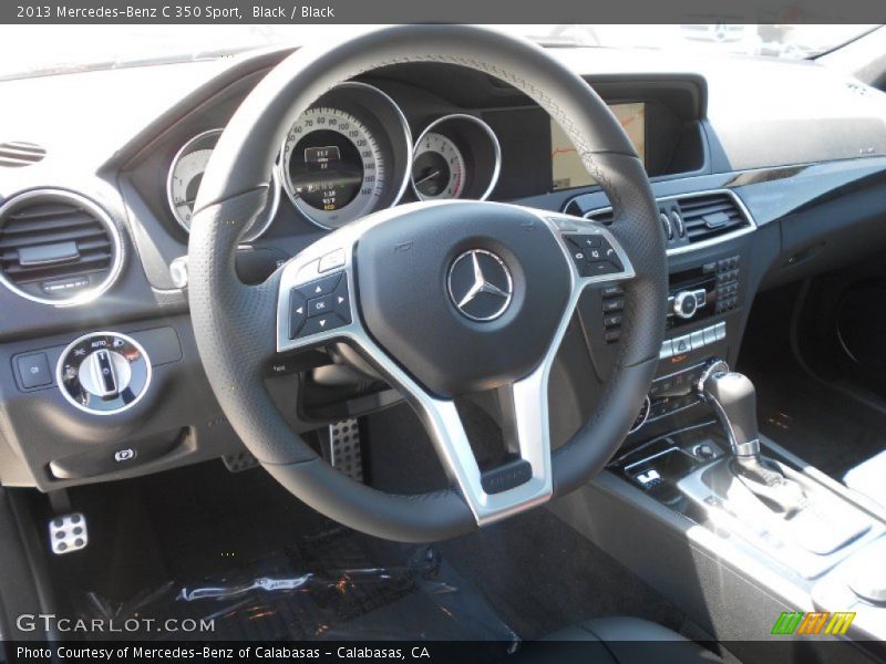 Black / Black 2013 Mercedes-Benz C 350 Sport