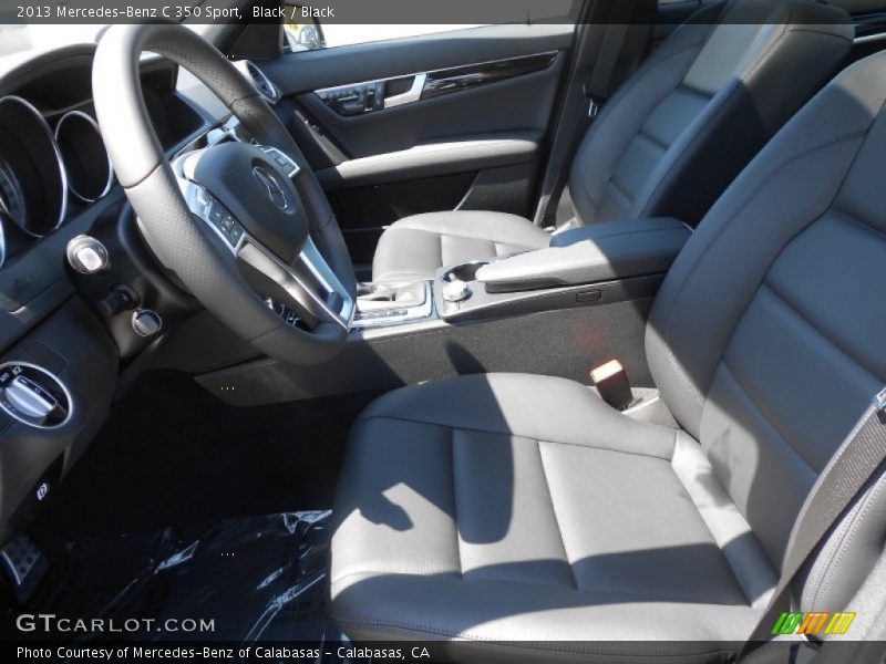 Black / Black 2013 Mercedes-Benz C 350 Sport