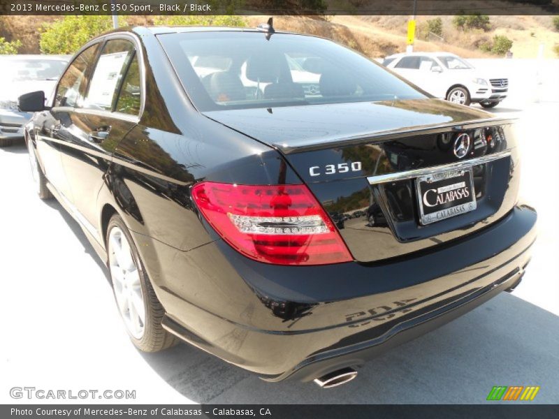 Black / Black 2013 Mercedes-Benz C 350 Sport