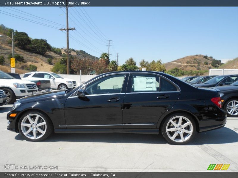 Black / Black 2013 Mercedes-Benz C 350 Sport