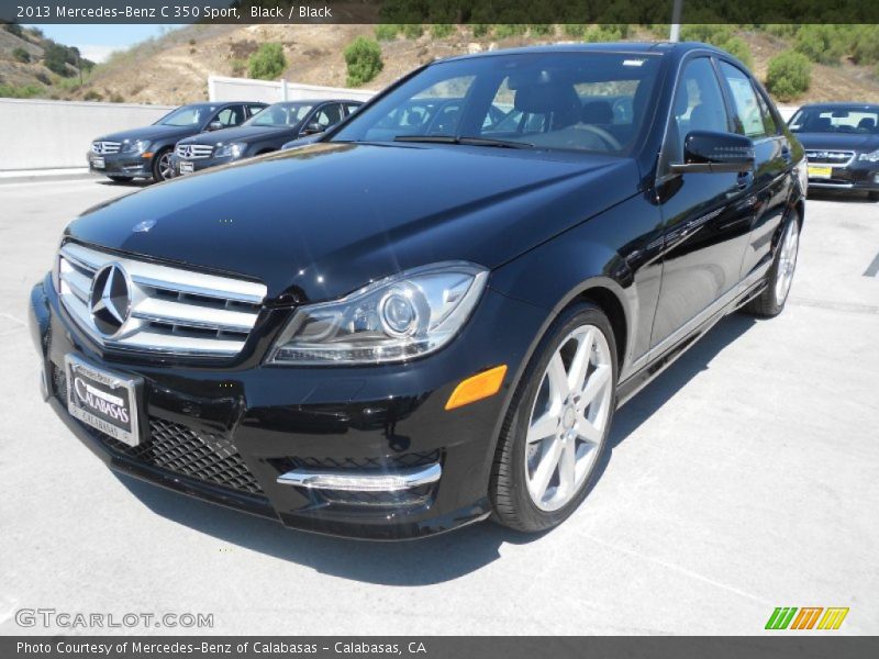Black / Black 2013 Mercedes-Benz C 350 Sport