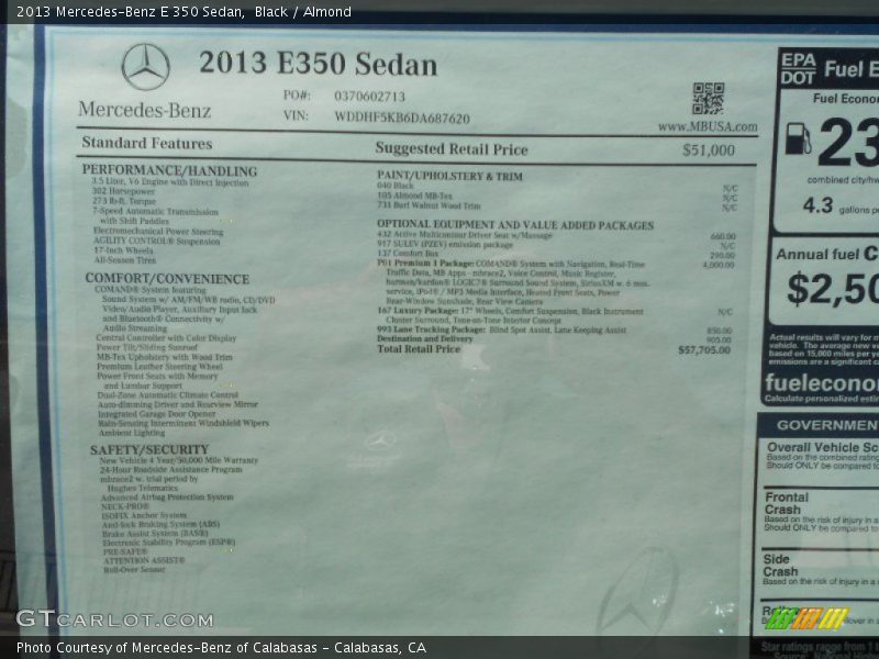 Black / Almond 2013 Mercedes-Benz E 350 Sedan