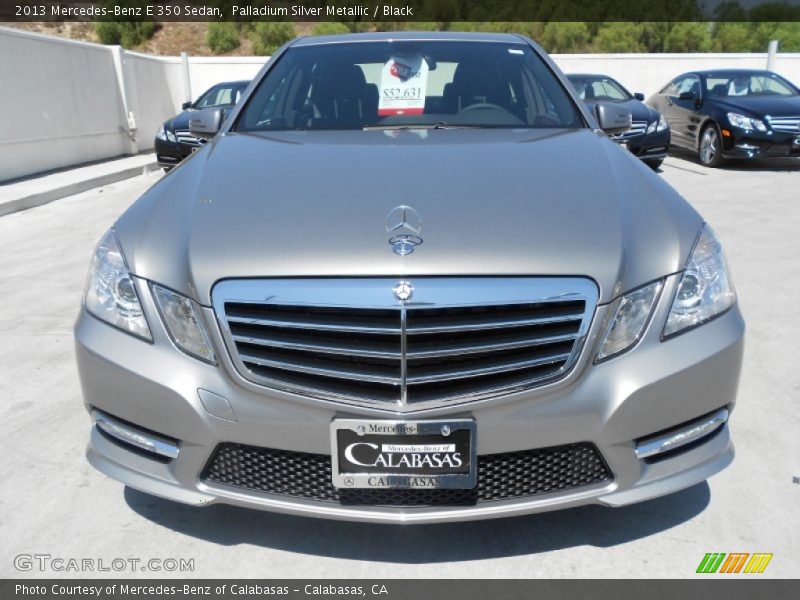 Palladium Silver Metallic / Black 2013 Mercedes-Benz E 350 Sedan