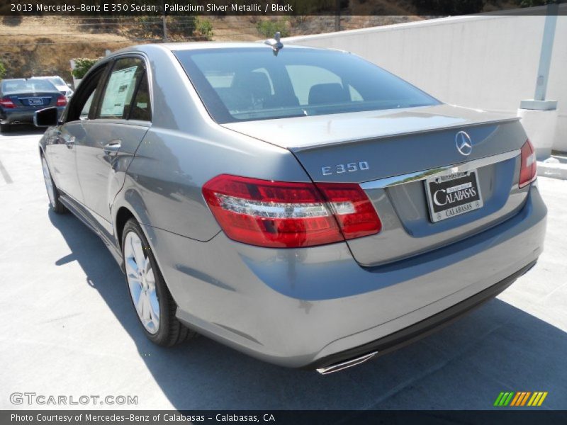 Palladium Silver Metallic / Black 2013 Mercedes-Benz E 350 Sedan