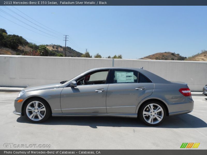 Palladium Silver Metallic / Black 2013 Mercedes-Benz E 350 Sedan