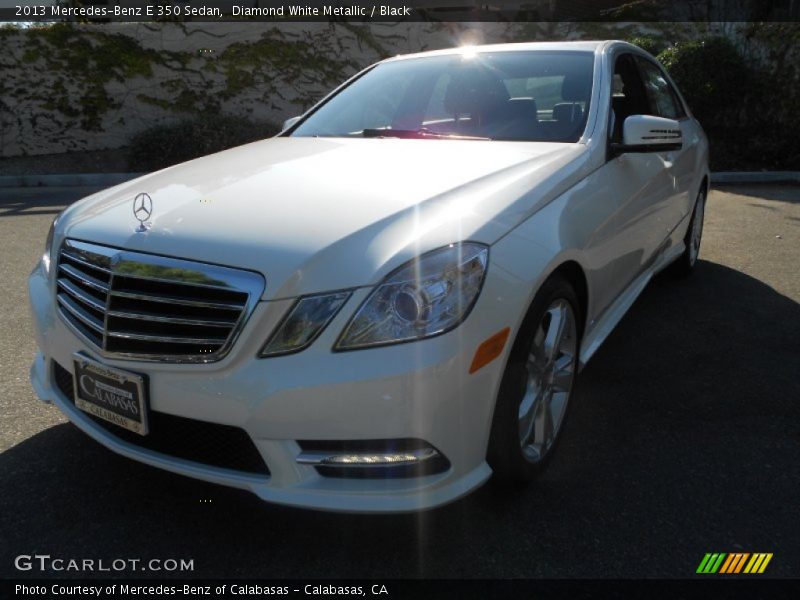 Diamond White Metallic / Black 2013 Mercedes-Benz E 350 Sedan