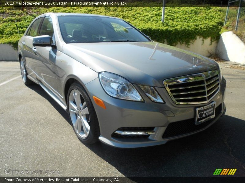 Palladium Silver Metallic / Black 2013 Mercedes-Benz E 350 Sedan