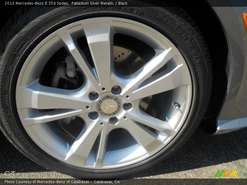 Palladium Silver Metallic / Black 2013 Mercedes-Benz E 350 Sedan