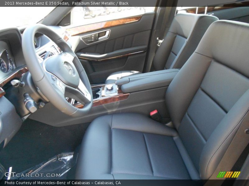 Palladium Silver Metallic / Black 2013 Mercedes-Benz E 350 Sedan
