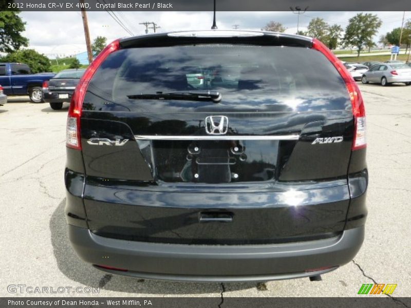 Crystal Black Pearl / Black 2012 Honda CR-V EX 4WD