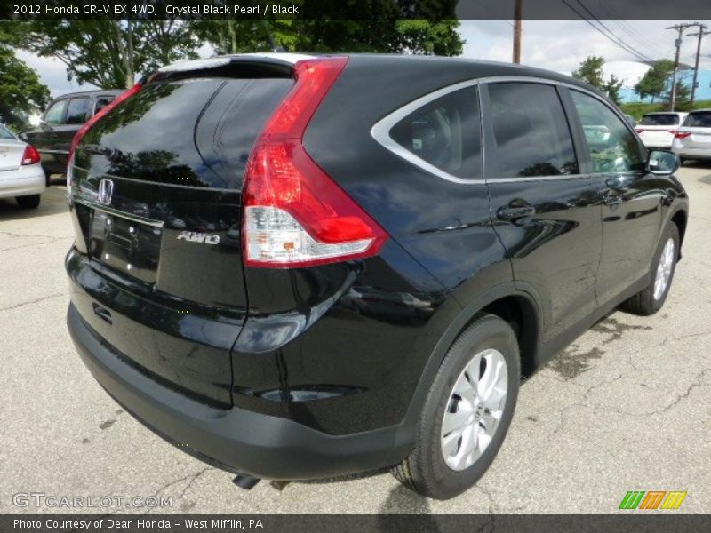 Crystal Black Pearl / Black 2012 Honda CR-V EX 4WD