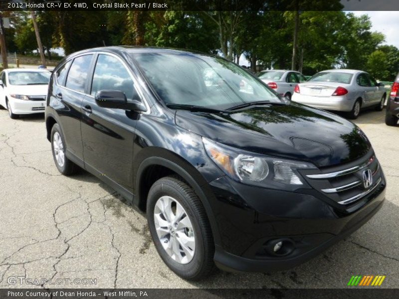 Crystal Black Pearl / Black 2012 Honda CR-V EX 4WD