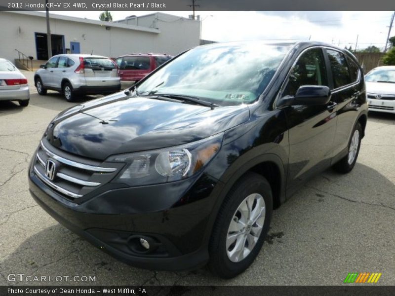 Crystal Black Pearl / Black 2012 Honda CR-V EX 4WD