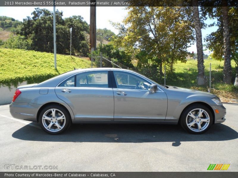 Palladium Silver Metallic / Ash/Grey 2013 Mercedes-Benz S 550 Sedan