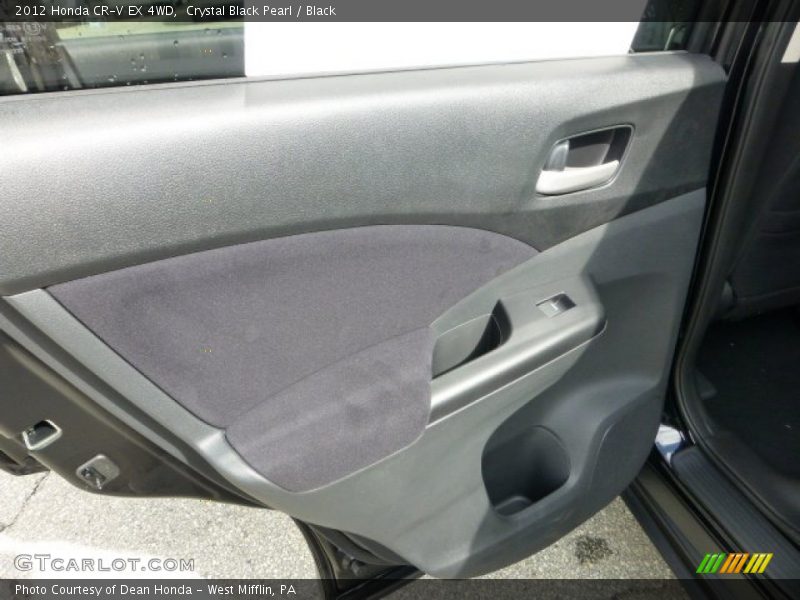 Crystal Black Pearl / Black 2012 Honda CR-V EX 4WD
