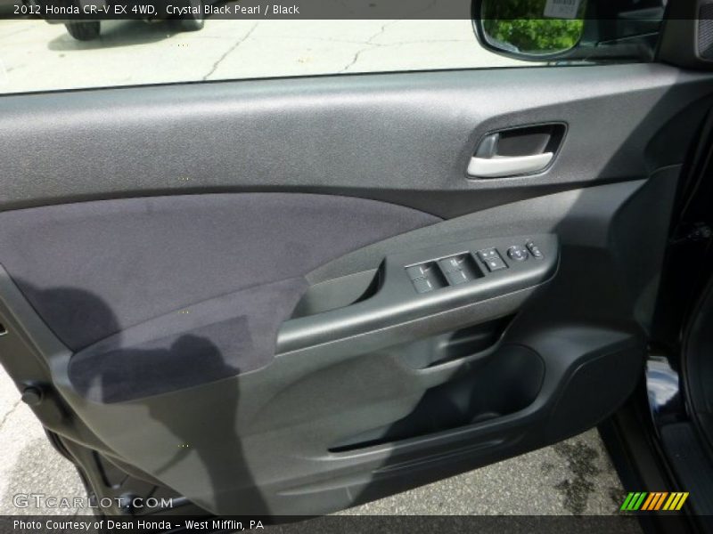 Crystal Black Pearl / Black 2012 Honda CR-V EX 4WD