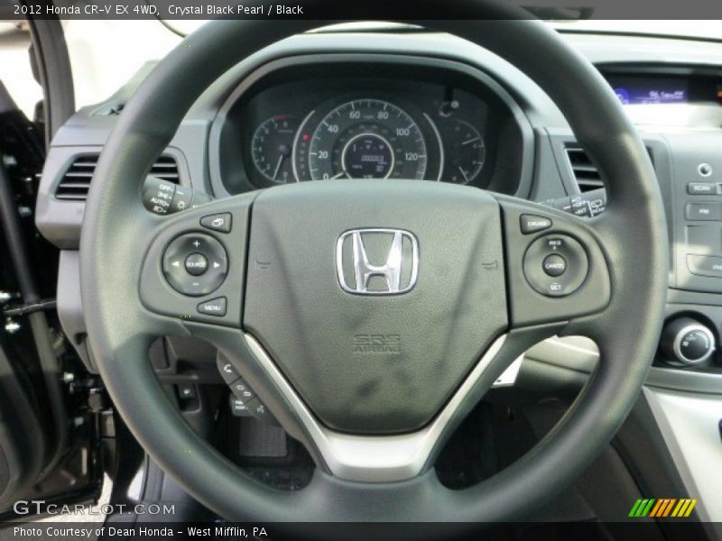 Crystal Black Pearl / Black 2012 Honda CR-V EX 4WD