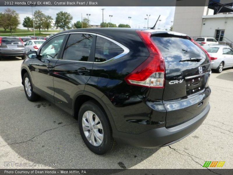Crystal Black Pearl / Black 2012 Honda CR-V EX 4WD
