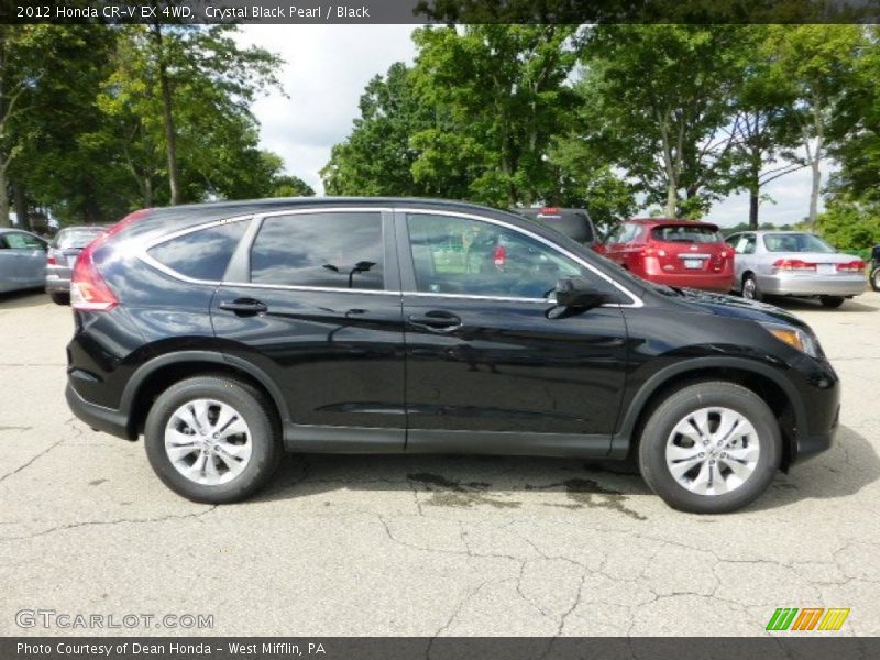 Crystal Black Pearl / Black 2012 Honda CR-V EX 4WD
