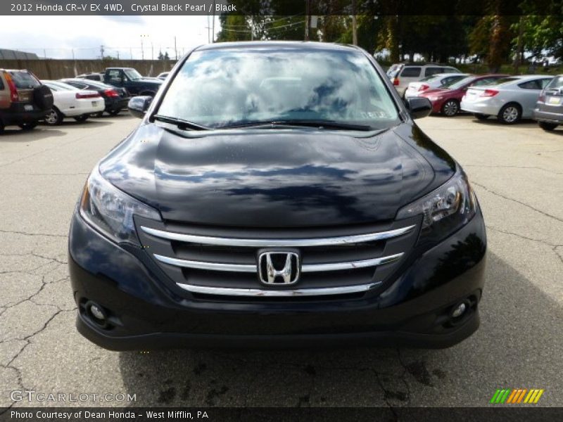 Crystal Black Pearl / Black 2012 Honda CR-V EX 4WD