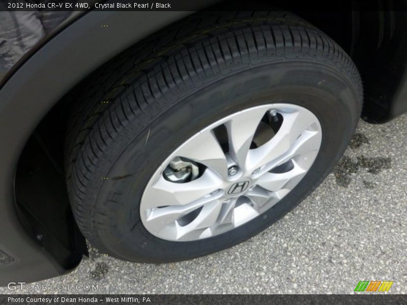 Crystal Black Pearl / Black 2012 Honda CR-V EX 4WD