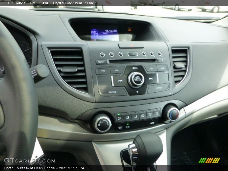 Crystal Black Pearl / Black 2012 Honda CR-V EX 4WD