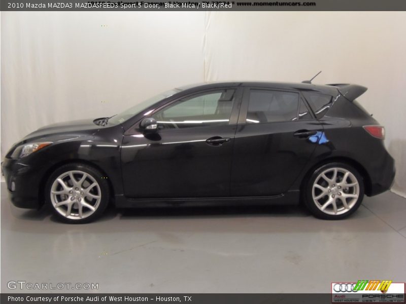 Black Mica / Black/Red 2010 Mazda MAZDA3 MAZDASPEED3 Sport 5 Door
