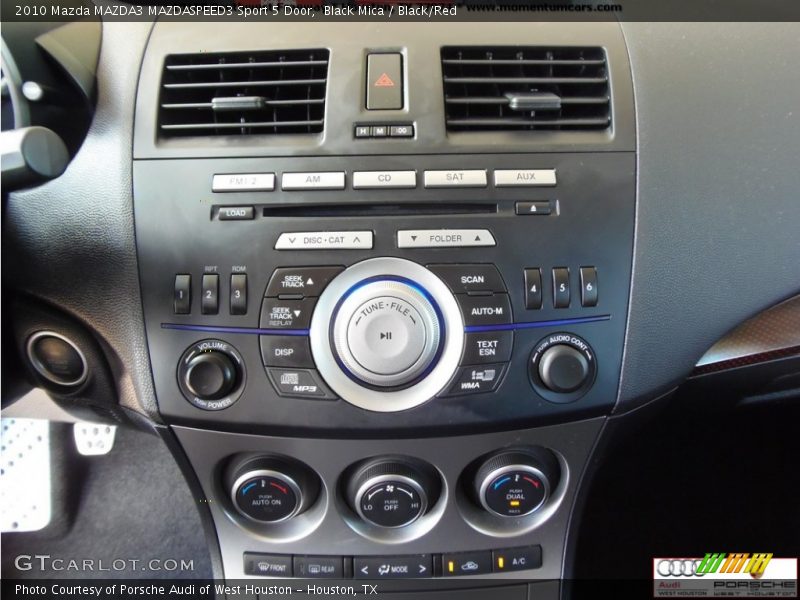 Black Mica / Black/Red 2010 Mazda MAZDA3 MAZDASPEED3 Sport 5 Door
