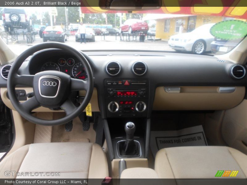Brilliant Black / Beige 2006 Audi A3 2.0T