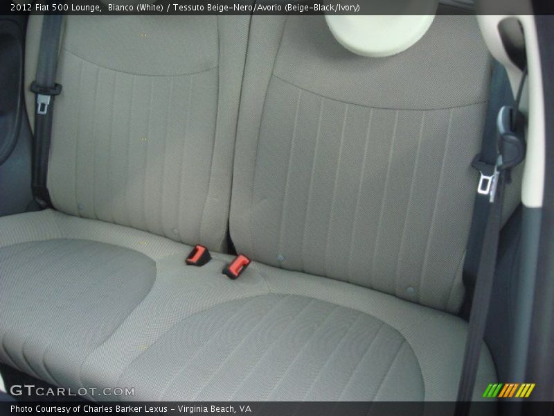 Bianco (White) / Tessuto Beige-Nero/Avorio (Beige-Black/Ivory) 2012 Fiat 500 Lounge