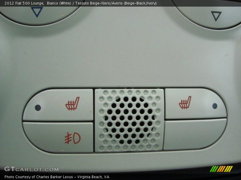 Bianco (White) / Tessuto Beige-Nero/Avorio (Beige-Black/Ivory) 2012 Fiat 500 Lounge
