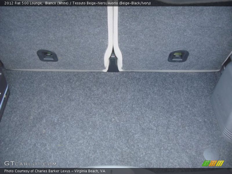 Bianco (White) / Tessuto Beige-Nero/Avorio (Beige-Black/Ivory) 2012 Fiat 500 Lounge