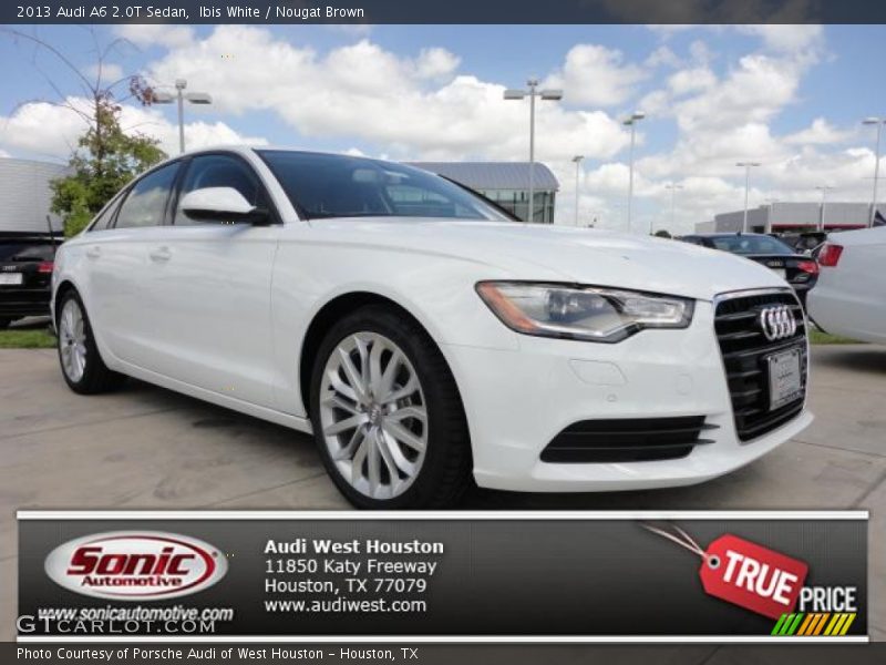 Ibis White / Nougat Brown 2013 Audi A6 2.0T Sedan