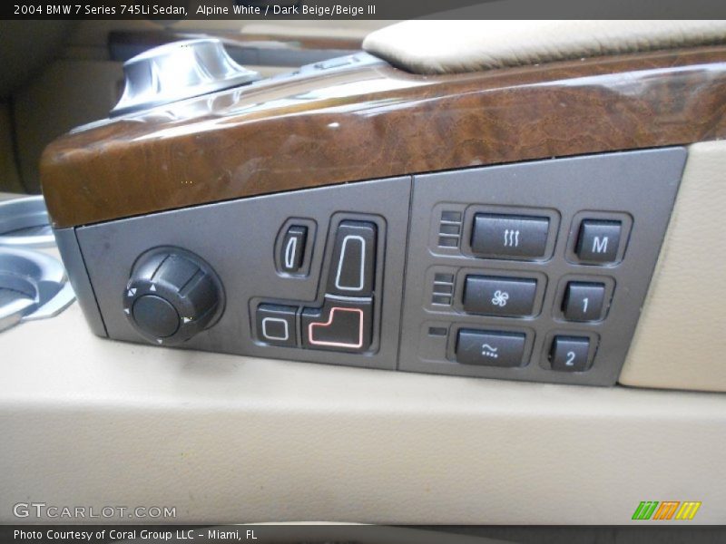 Alpine White / Dark Beige/Beige III 2004 BMW 7 Series 745Li Sedan