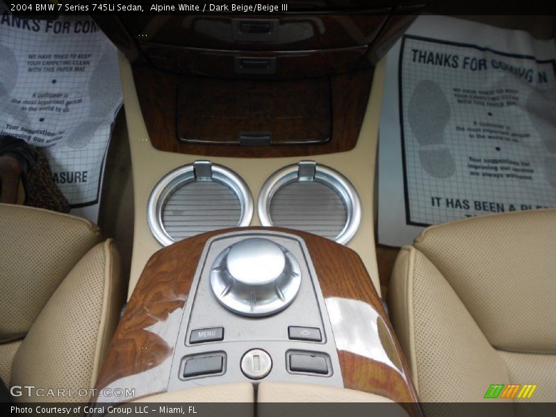 Alpine White / Dark Beige/Beige III 2004 BMW 7 Series 745Li Sedan